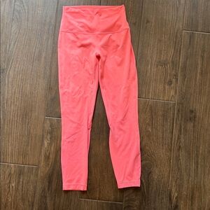 Lululemon Coral High-Waisted Leggings
